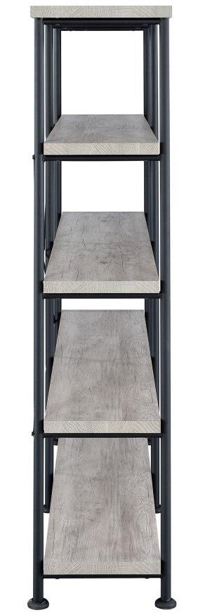 VARELA Gray 60" Wide Bookshelf