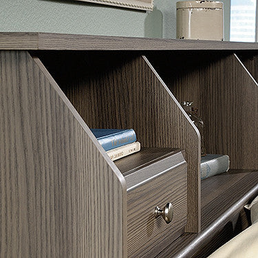 VICKERY Ash Gray Bookcase Headboard