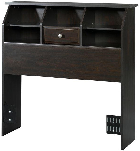 VICKERY Ash Gray Bookcase Headboard