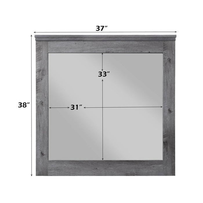 Vidalia - Mirror - Rustic Gray Oak