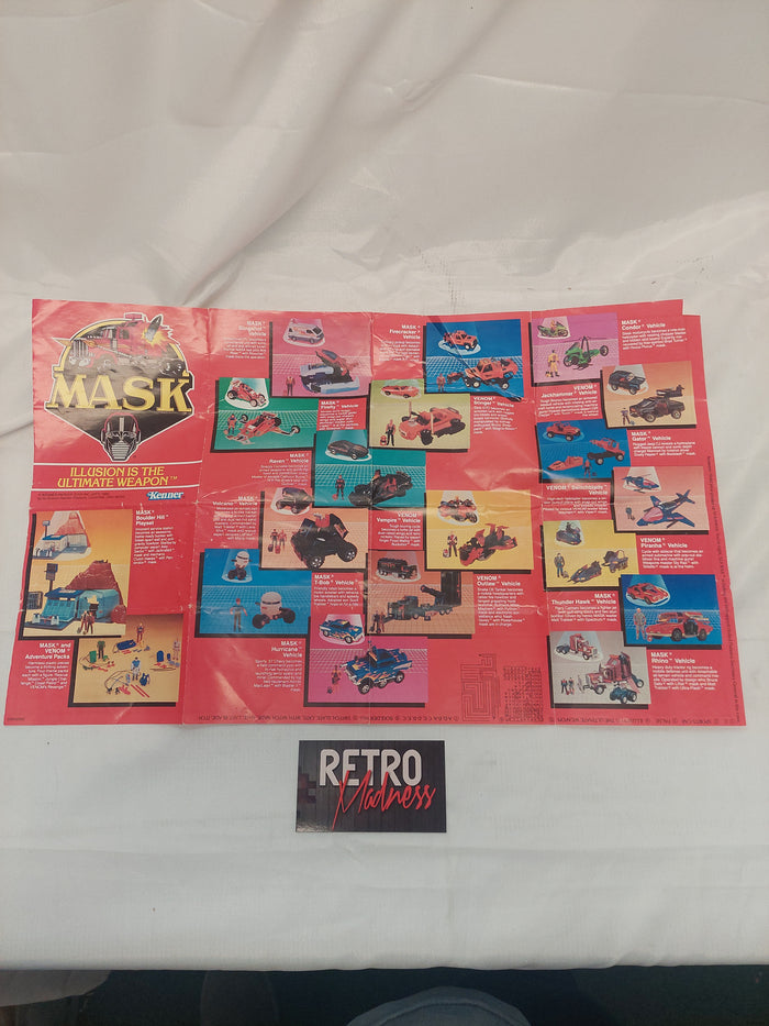 Vintage 1986 Kenner M.A.S.K. Catalog Brochure Poster