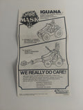 Vintage 1987 M.A.S.K. Iguana Instruction Sheet