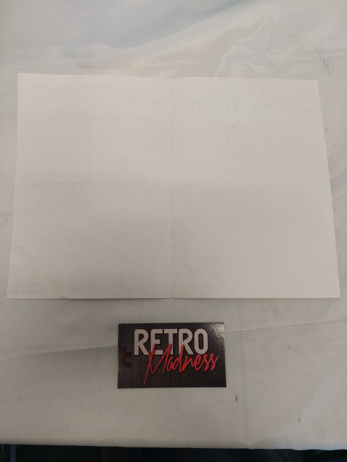 Vintage 1995 Star Trek Warp Engine Nacelle Instructions