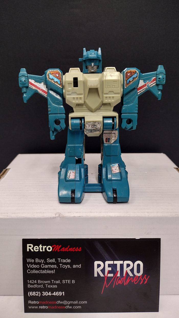 Vintage G1 Transformers Jumpstarter: Topspin – Hasbro 1985 (Broken Clasp)