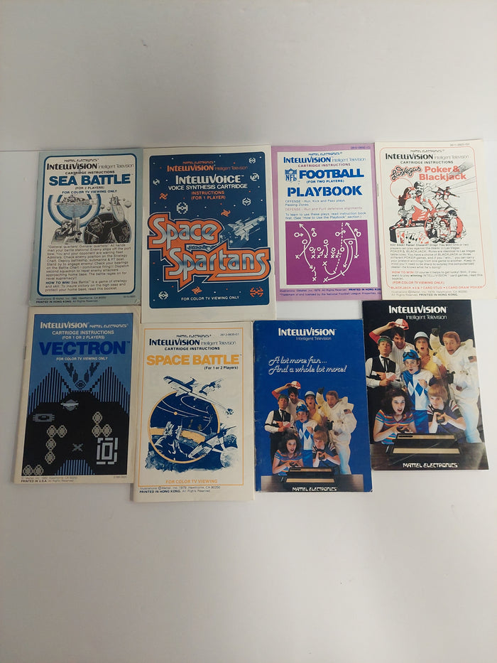 Vintage Intellivision Manual and Catalog Lot