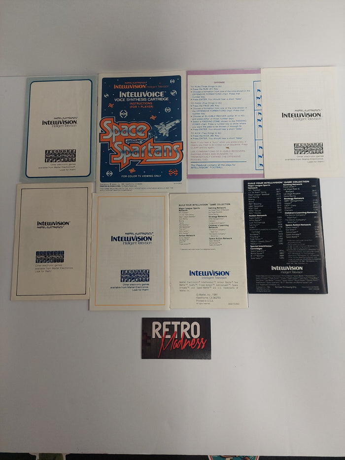 Vintage Intellivision Manual and Catalog Lot