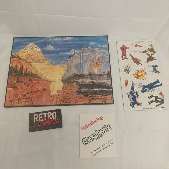 Vintage Magnetix Centurions Power Xtreme 9x12 Playboard with Magnets