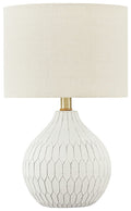 Wardmont - Ceramic Table Lamp  - White