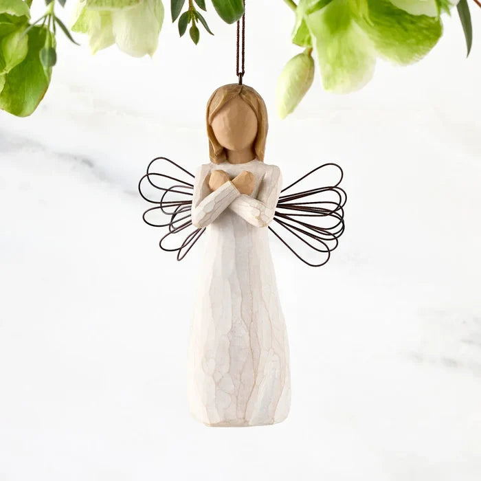 Willow Tree : Sign for Love Ornament - I love you