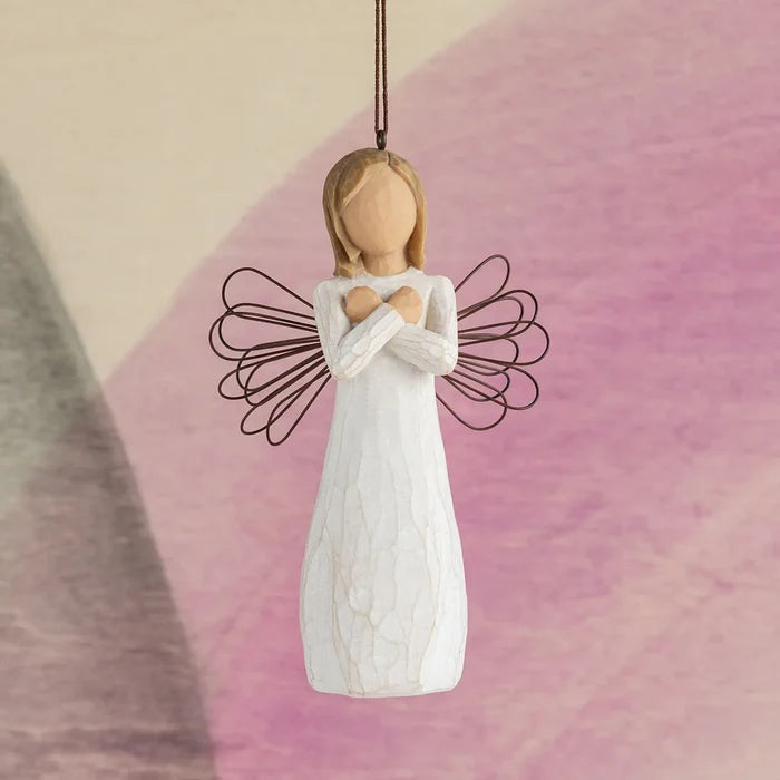 Willow Tree : Sign for Love Ornament - I love you