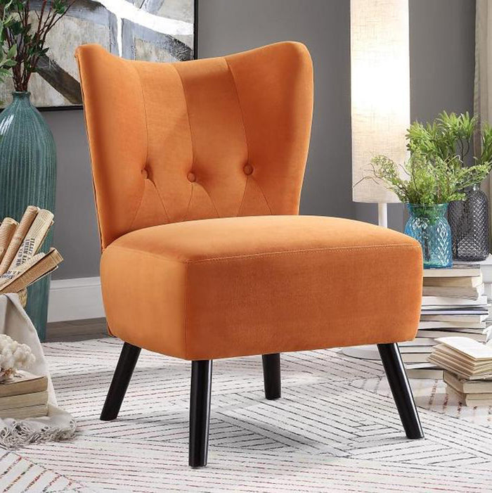 WILMA Orange Accent Chair