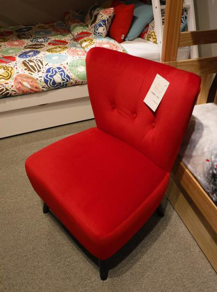 WILMA Red Accent Chair