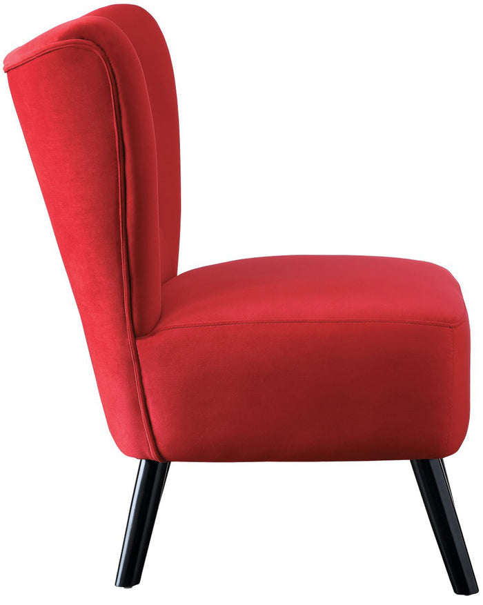 WILMA Red Accent Chair
