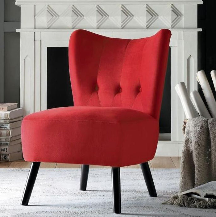 WILMA Red Accent Chair