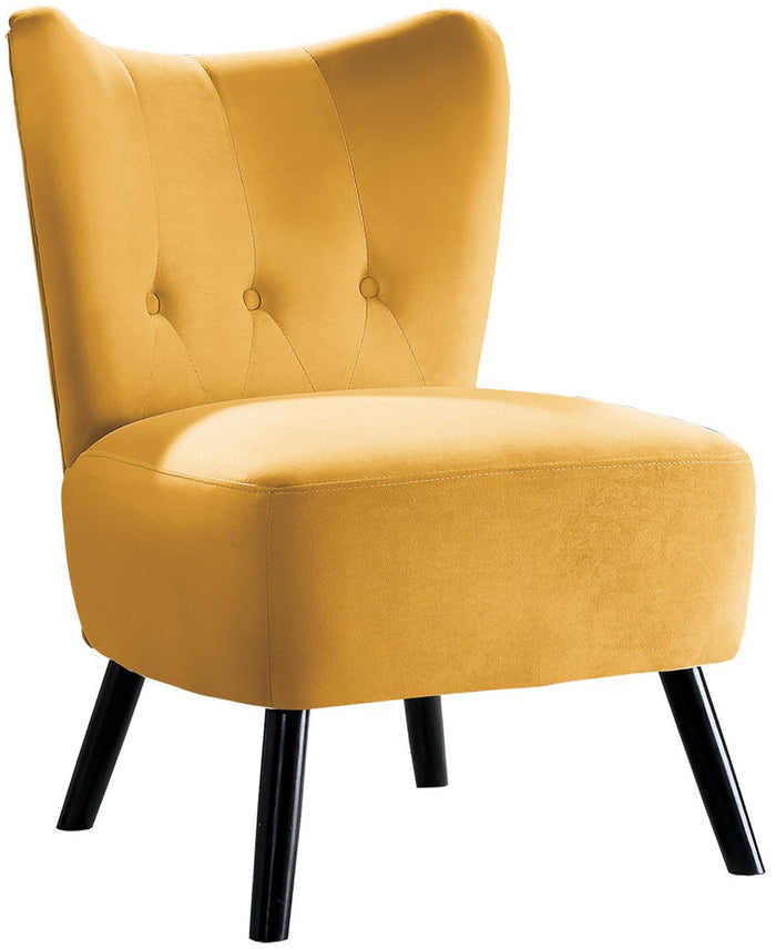 WILMA Yellow Accent Chair