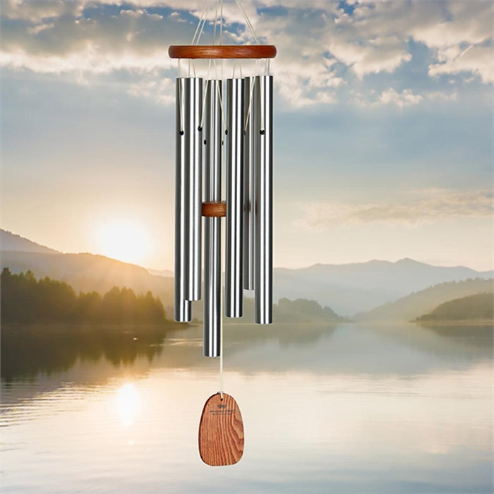 "Woodstock Chimes : Silver Medium Amazing Grace Chime -"
