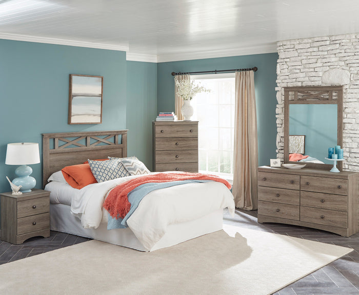 XERCES Aged Brown 30" Wide 5 Drawer Chest