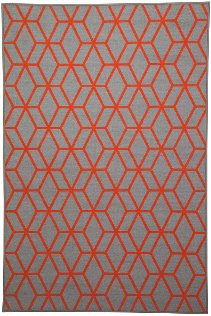 ZANDER Orange 4' x 7' Rug