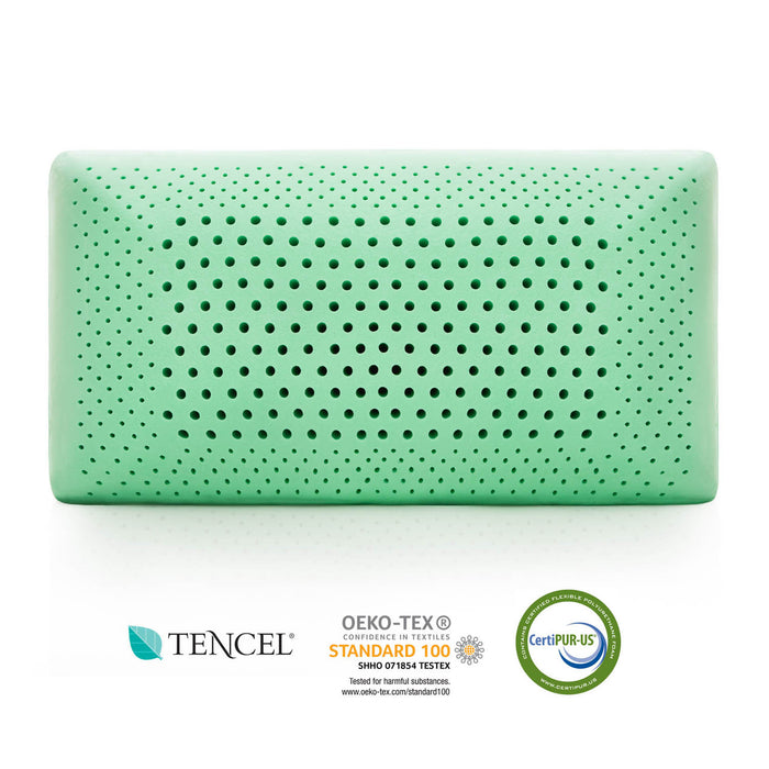 Zoned ActiveDough Peppermint Pillow with Aromatherapy Spray, Mid Loft